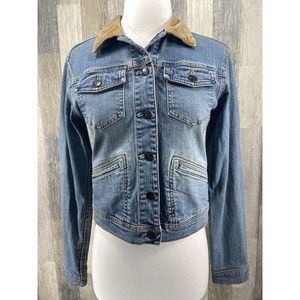 Vintage Polo Ralph Lauren Women 's Size Small Denim Jacket American Flag